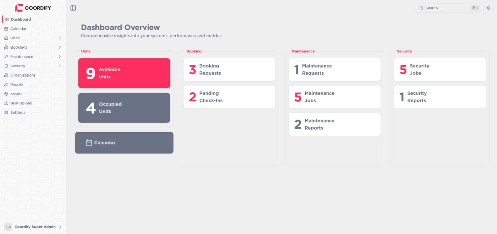 Council dashboard preview